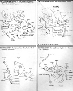 TR7-Efi-Air-flow-meter-Auxillery-air-valve-fuel-rail-pressure-regulator-fuel-injectors