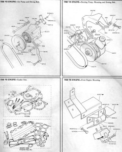 TR8-Air-pump-power-steering-pump-gasket-Engine-mount