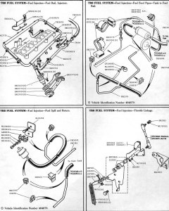 TR8-fuel-injection-fuel-feed-pipes-fuel-spill-throttle-linkage